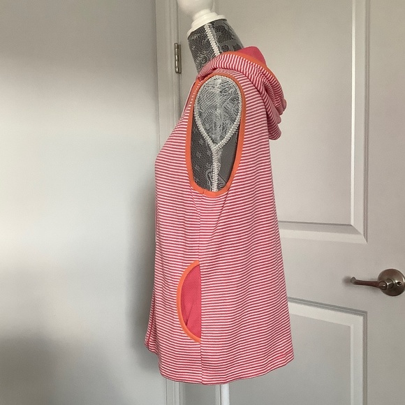 Pacer Two Tone Hooded Full Zip Up Vest Jacket Size: PL - Picture 10 of 11